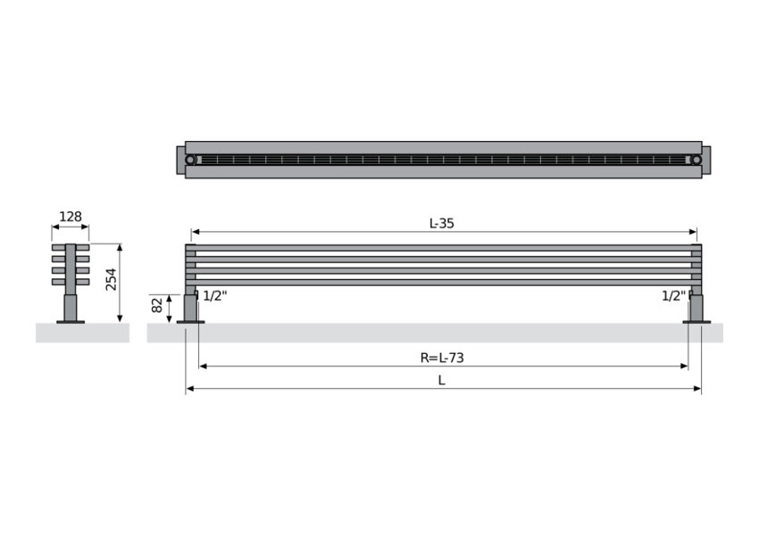Zana Plinth - rysunek techniczny Zana Plinth - rysunek techniczny
